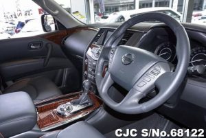 Inside front of Nissan Patrol 2018